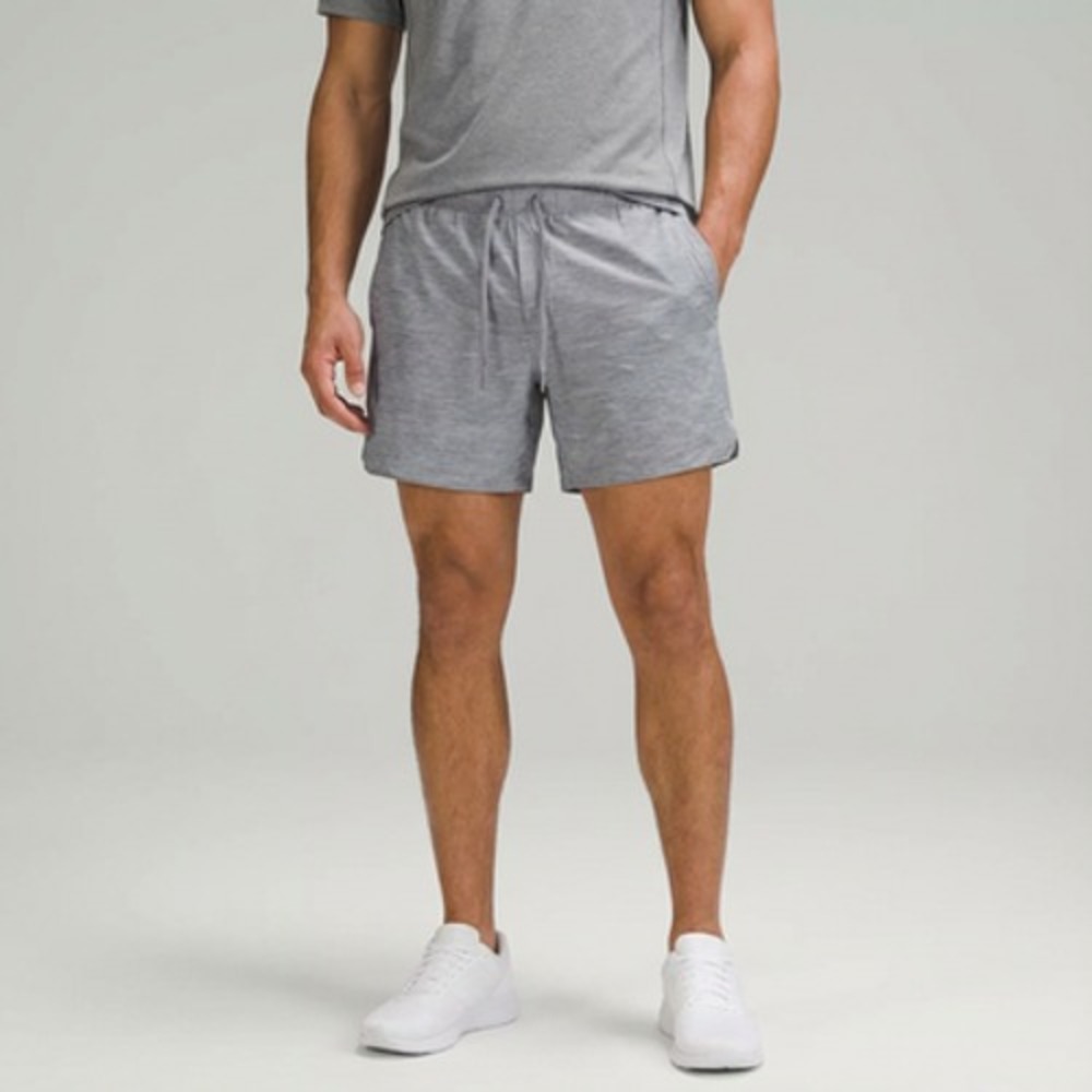 Lululemon Wunder Train Short Mens Size 34 Gray Athletic Shorts Nulu Fabric